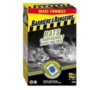 BARRIERE A RONGEURS Rats & Campagnols - Appât sur pâte Maxi Format 400 g, Nicht Zutreffend