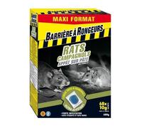 BARRIERE A RONGEURS Rats et Campagnols, Appât sur Pâte Maxi Format 680 g, Lieux secs et humides, BARACAMPAT680, Nicht Zutreffend