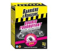 Barriere a rongeurs souricide foudroyant en appat sur cereales - pour lieux secs - 160 g