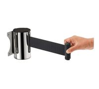 Barrière à sangle pour file d'attente, Sangle de sécurité rétractable for ceinture gestion file d'attente 5 m, for utilisation en usine et au cinéma(2m)