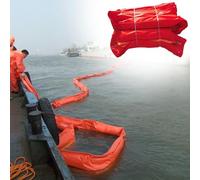 Barrière Anti-déversement d'hydrocarbures en PVC de 10 m / 20 m, barrière d'interception Flottante Industrielle pour Lacs/océans, clôtures de contrôle de Confinement d'eau/d'hydrocarbures (L