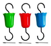 Barrière Anti-Fourmis pour mangeoire à colibris, piège Anti-Insectes pour Fleurs avec Crochet -Fourmis, Protection - pour mangeoire à Oiseaux Sauvages avec brosses Nettoyage 3 Couleurs