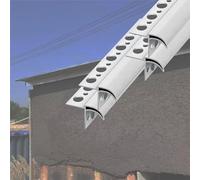 Barrière anti-goutte en caoutchouc pour fenêtres, empêchant le refoulement d'eau, largeur 20 mm, déflecteur de gouttière pour balcon/terrasse, protection décorative des bords de gouttière, b