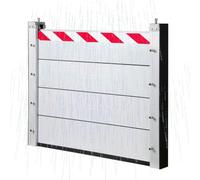 Barrière Anti-inondation 160cm Long Kit De Seuil De Barrière Anti-inondation pour Porte De Garage 40/60/80cm High Barrière Anti-inondation pour Porte(I-O,160 * 80cm)