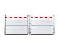 Barrière Anti-inondation Aluminium, Barrière De Sécurité Déflecteur D'eau De Bouclier Contre Les Panneaux D'inondation Système De Batardeau Anti-Inondation Pour Porte D'entrée/Porte Patio(250x80cm)