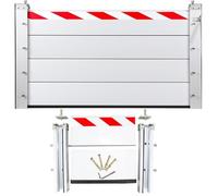 Barrière Anti-inondation Aluminium,Réutilisable Barriere Anti Inondation,Barrière Mobile Protection Contre Inondations Avec Bande Réfléchissante(H 40cm(1.3ft),L 60cm(2.0ft))
