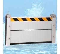 barrière anti-inondation amovible, avec bande réfléchissante et joint en caoutchouc, installation facile, for garage, sous-sol, porte d'entrée, allée(90 * 60cm/35.4 * 23.6in)