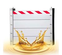 Barrière Anti-inondation Amovible Et Réutilisable 113 Cm Panneau De Protection Contre Les Inondations En Aluminium Convient Pour Garage, Cave, Porte D'entrée Et Allée(Inside,113 * 20cm)