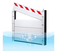Barrière Anti-inondation Amovible Et Réutilisable 172 Cm Portillon De Séparation Temporaire En Aluminium Avec Plaque De Retenue D'eau Pour Maison, Entrepôt Ou Garage(Outside,172 * 40cm)