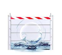 Barrière Anti-inondation Amovible Et Réutilisable De 192 Cm Portillon De Séparation Temporaire Extérieur Pour Maison, Entrepôt Ou Garage(Outside,192 * 40cm)