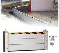 barrière anti-inondation amovible, Hauteur 2/3/4/5/6/7/8/9/10/11/12/13 pieds, barrages en aluminium, 12(H 3.3ft(100cm),5ft(153cm))