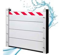 Barrière Anti-inondation en Alliage D'aluminium - Système Batardeau Et Déflecteur D'eau Facile À Utiliser, Pour Allées De Garage, Passages, Rues(100 * 80cm)