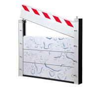 Barrière Anti-inondation En Aluminium 171 Cm Barrages Temporaires Pour Garage Souterrain Plaque De Retenue D'eau Panneau De Protection Contre Les Inondations(Outside,171 * 100cm)
