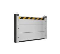 Barrière Anti-Inondation en Aluminium - Batardeau Réutilisable pour Entrées de Portails, Garages et Passages Souterrains (150 * 60cm)