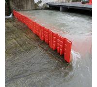 Barrière anti-inondation en forme de L - Bouchon d'eau réutilisable for allées et portes, 70 x 68 x 52 cm(8PCS)