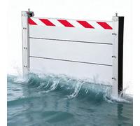 BarrièRe Anti-Inondation pour Porte 180x100cm/5.9x3.3ft, Kit de Seuil Anti-Inondation de Garage Amovible En Aluminium, pour Garage/Porte D'EntréE/Portes/Maison, Mur Anti-Inondation