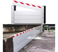 Barrière Anti-inondation Pour Porte De Garage, Aluminium Barriere Anti Inondation Porte, SystèMe Batardeau Anti-Inondation, Pour Garage/Porte D'EntréE/Portes/Maison(240x80cm)