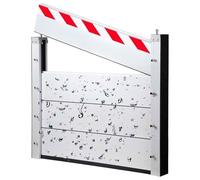 Barrière Anti-inondation Réutilisable en Aluminium - Plaque de Rétention d’eau, pour Entrées, Portails, Garages et Passages Souterrains(124 * 80cm)