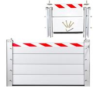 Barrière Anti-Inondation, Système De Batardeau Anti-Inondation, Déflecteur d'eau 80-150cm, Facile À Utiliser, pour Allées De Garage, Passages, Rues(150 * 80 cm)