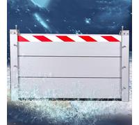 Barrière Anti-inondation, système de Protection Contre Les inondations - Barrière d'eau Amovible en Aluminium, déflecteur Anti-inondation de Porte, Panneau de Barrage temporaire réutilisable