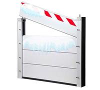 Barrière Anti-inondation Temporaire Amovible 158 Cm Plaque De Retenue D'eau Réutilisable Plaque De Retenue D'eau En Aluminium(Outside,158 * 40cm)