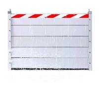 Barrière Anti-Inondation Universelle en Aluminium Plaque de Rétention d'Eau et Déflecteur Adaptés aux Garages et Sous-Sols(Exterior,136 * 100cm)