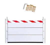 Barrière Anti-Inondation Universelle en Aluminium Plaque de Rétention d'Eau et Déflecteur Adaptés aux Garages et Sous-Sols(Exterior,136 * 60cm)