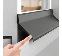 Barrière Anti-Pluie autocollante pour Portes et fenêtres, seuil de 4,3 cm/5,3 cm, déflecteur en Caoutchouc Noir, Protection résistante aux intempéries et aux UV jusqu'à 4 m.