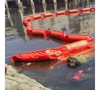 Barrière Anti-Pollution Flexible pour la Surface de l'eau, rivières/Lacs/océans, Confinement des déversements d'hydrocarbures, en Plastique, barrière de débris Flottante Solide réutilisable,