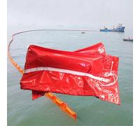 Barrière Anti-Pollution Flottante en PVC pour Lacs et océans, barrière d'interception Haute visibilité pour la Lutte Contre Les déversements d'hydrocarbures, clôture de Confinement des inond