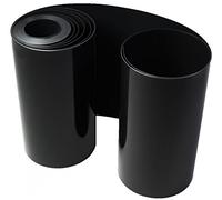 Barrière anti-rhizome en plastique - Noir - Épaisseur : 2 mm - Hauteur : 60 cm - Longueur : 15 m