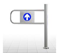 Barrière basculante à rebond automatique, ouverture manuelle à 90°, dispositif de sortie d'entrée en acier inoxydable pour supermarchés, bibliothèques, centres commerciaux