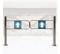 Barrière basculante à rebond automatique, portillon pivotant pour piétons, Porte de sécurité unidirectionnelle, pour bibliothèque, magasin,centres commerciaux Porte de sécuri(Size:1.2x1m/3.94 x3.28ft)