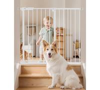 Barrière bébé Barrière chien Barrière de séparation - Largeur réglable 65-101,6cm - Blanc