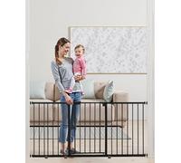Barrière bébé chien noir - Grille de séparation 154-161cm Largeur réglable