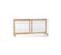 Barrière bois réglable de 65 à 108 cm H 50 cm. pour chiens.