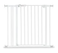 hauck Clear Step Autoclose 2, Blanc - Barrière de Sécurité Enfant Porte et Escalier pour Largeur de 84-89 cm - avec Seuil Ultra Plat et Fermeture Automatique - sans Perçage - Usage Intérieur