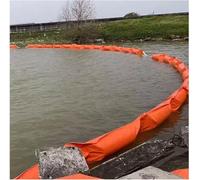 Barrière D’inondation, Clôture D’Huile en PVC, Clôture De Confinement D’Huile De Type Flotteur, Caoutchouc épais Empêchant La Pollution Interceptant Les D, Orange, 0.35X10M