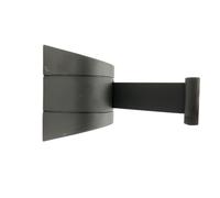BarrièRe De Balisage Murale Rétractable à fixation murale de longueur avec ceinture d'avertissement rayée(Black,5M)