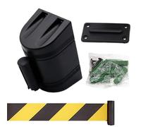 Barrière de ceinture rétractable à fixation murale, ligne de sécurité fixe pour contrôle de foule, séparateur de ceinture d'avertissement 3M pour événements, files d'attente, gestion du trafic