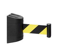 Barrière de ceinture rétractable, séparateur de file d'attente magnétique de 10 m, barrière de ligne de contrôle de foule, solution de gestion de ligne polyvalente pour événements et espaces publics