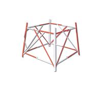 Barrière de chantier pliable Taravello rouge/blanc 900mm 1 pièce