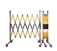 Barrière de Circulation Extensible et rétractable en Acier Inoxydable - Clôture de sécurité Mobile Robuste avec Roues universelles pour Le contrôle des foules et Les APPL