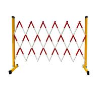 Barrière de circulation extensible industrielle en métal, barrière de sécurité mobile rétractable en acier inoxydable pour parking, système de blocage de circulation pour les foules, garde-corps d'is