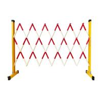 Barrière de Circulation rétractable - Barrière de sécurité Mobile pour Usage extérieur, clôture métallique Extensible pour garages, écoles, centres commerciaux, Terres AG