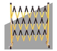 Barrière de Circulation rétractable - Barrière Pliante Portable à Ciseaux, adaptée à Une Utilisation extérieure, Conception compacte - 5 mètres de Long, Disponible en Jaune, Convient aux zon