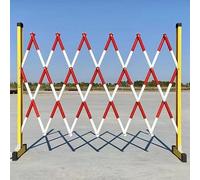 Barrière de circulation rétractable - Clôture extensible jaune, 1,2 x 2 m, idéale pour la sécurité des piétons et le cordon, système d'avertissement extérieur durable