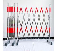 Barrière de Circulation rétractable, clôture Industrielle Extensible, Garde-Corps de Parking en Acier Inoxydable avec roulettes, clôture de sécurité pour allées de chanti