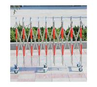 Barrière de Circulation rétractable - Clôture Mobile Extensible en Acier Inoxydable, barrière de sécurité extérieure Flexible pour allées, Routes et contrôle des foules, et Barrage Routier p
