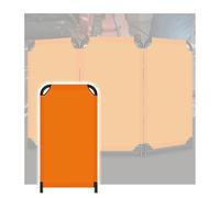Barrière de Circulation rétractable - Panneau de signalisation Portable et Extensible pour Atelier et Usage Industriel 58 x 110 cm - Kit de Protection de soudage 9 pièces